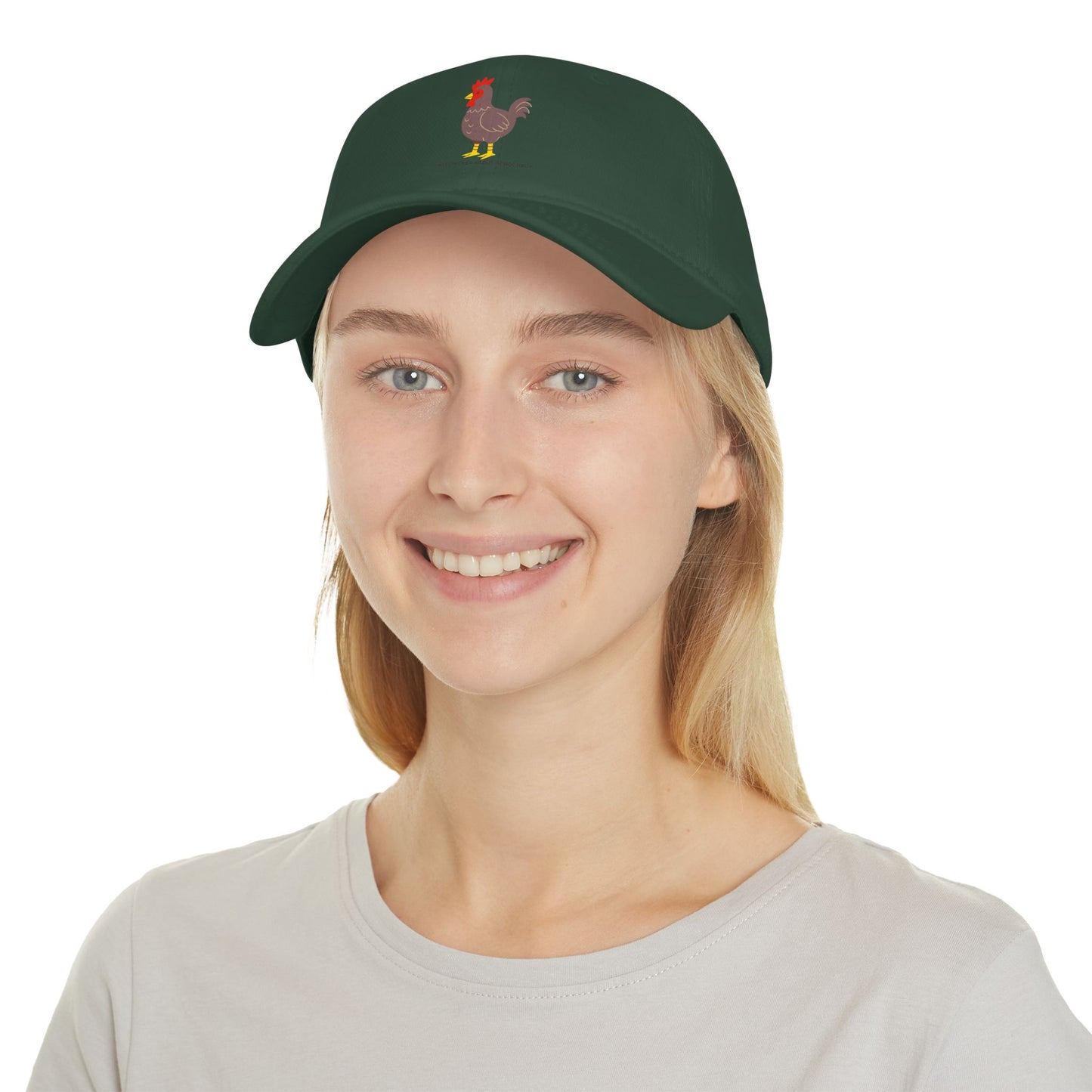 Not Chicken About Democracy - Low Profile Baseball Cap