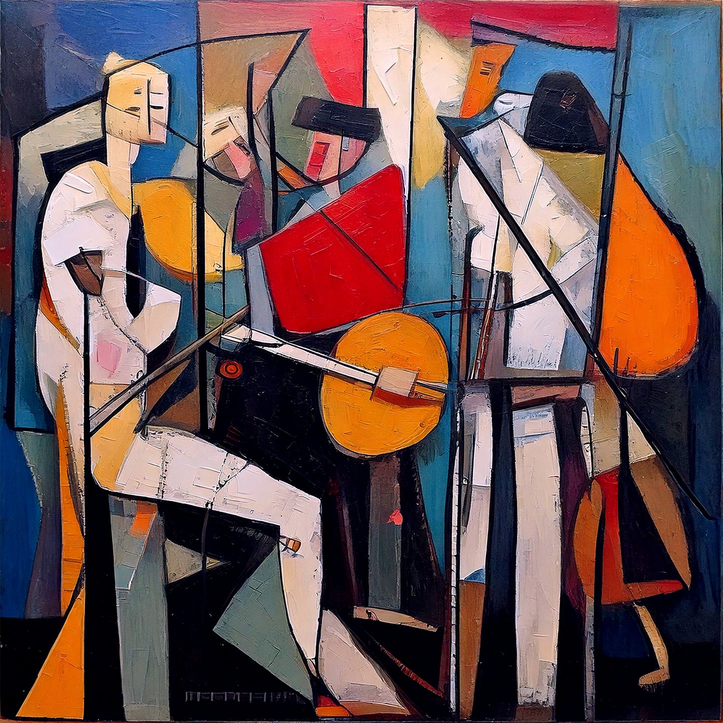 Sunday Jam Session - 24x24 Fine Art Print
