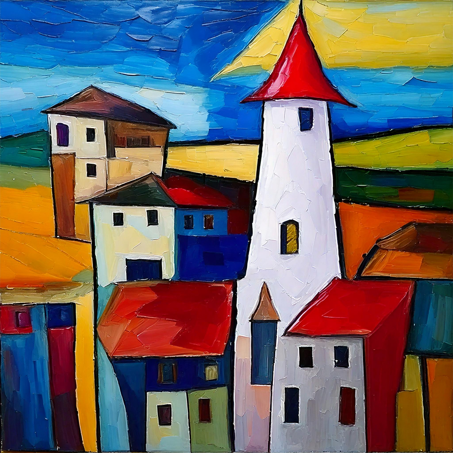 White Tower - 16x16 Fine Art Print