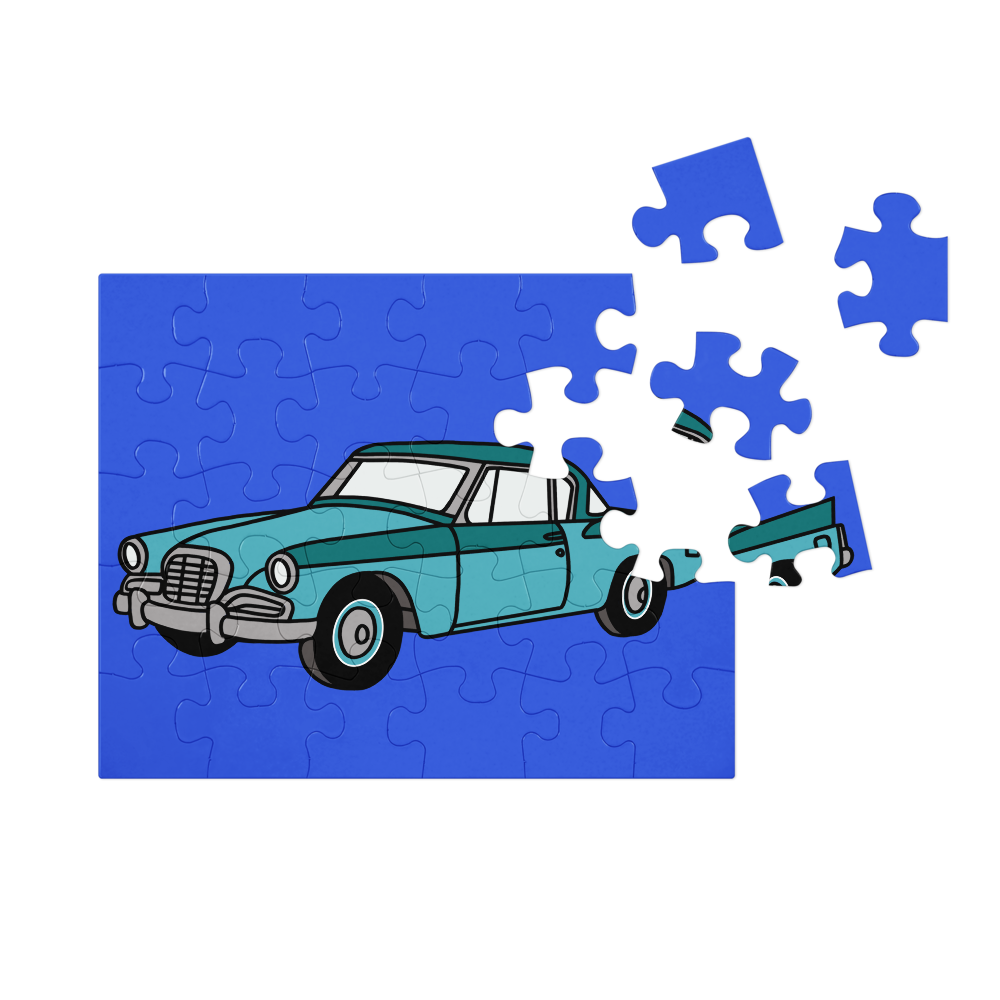 Movie Night At The Drive - In - Jigsaw Puzzle With Tin