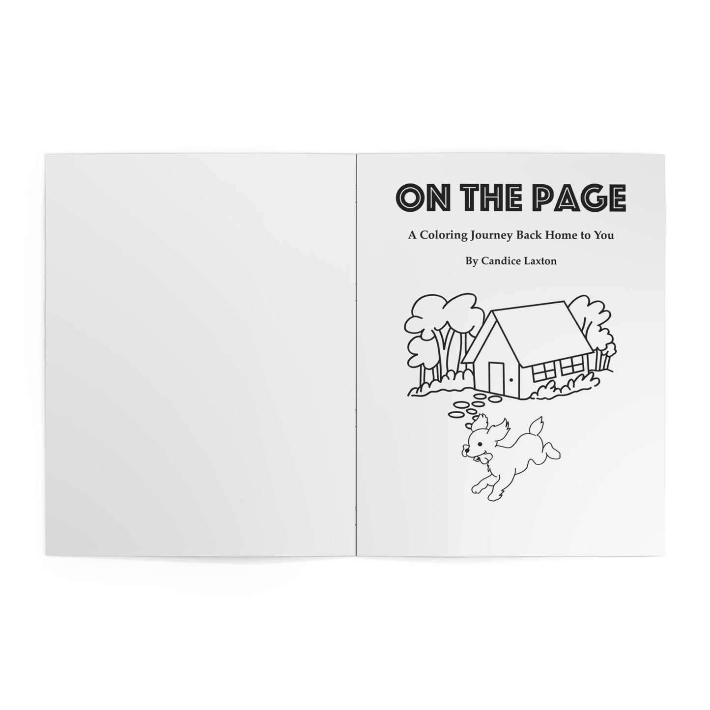 On The Page: A Coloring Journey Back Home To You - Dementia‑Friendly Coloring Book