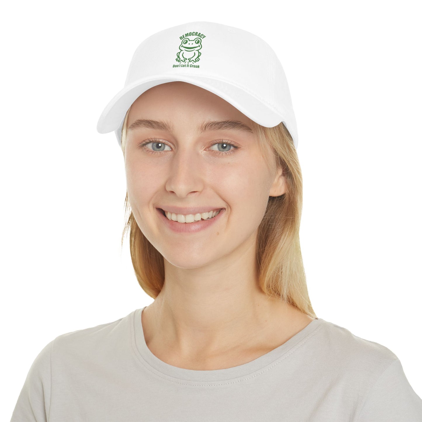 Democracy, Don't Let It Croak - Low Profile Baseball Cap