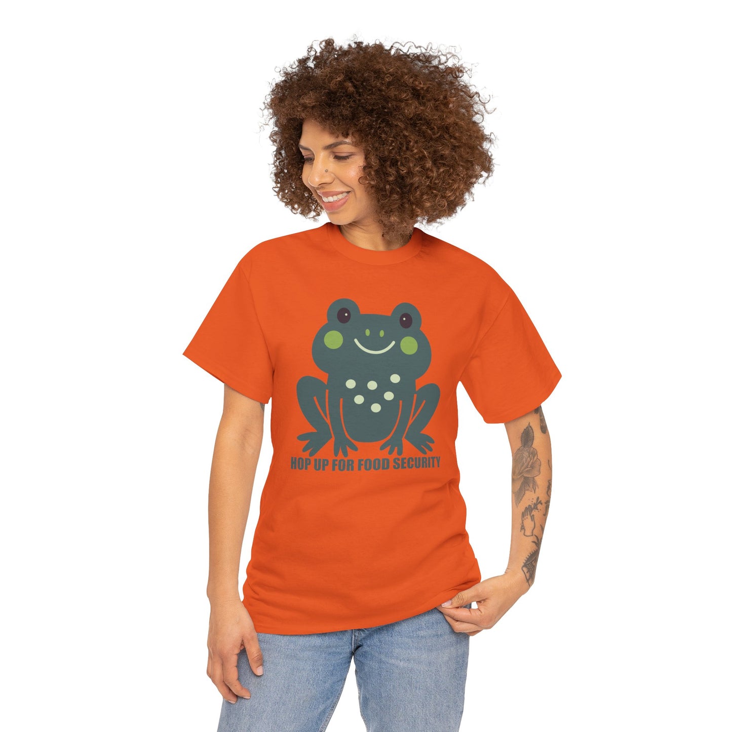 Hop Up For Food Security - Unisex Heavy Cotton Tee