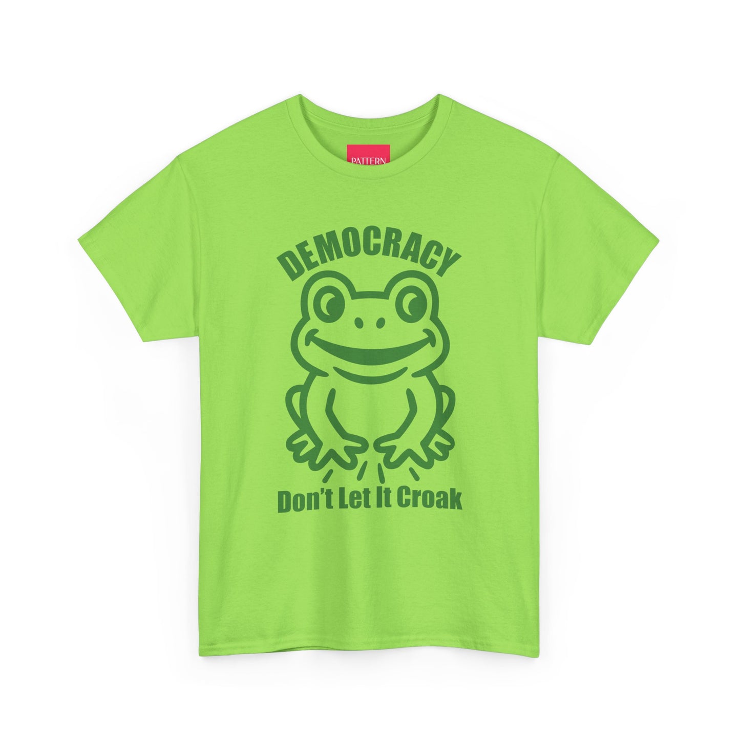 Democracy Don't Let It Croak - Unisex Heavy Cotton Tee