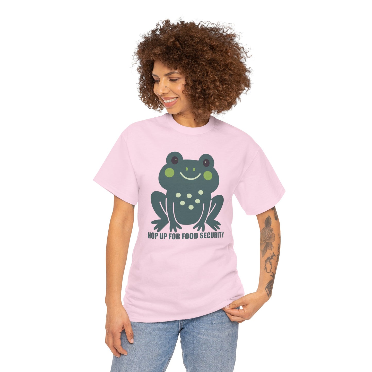 Hop Up For Food Security - Unisex Heavy Cotton Tee