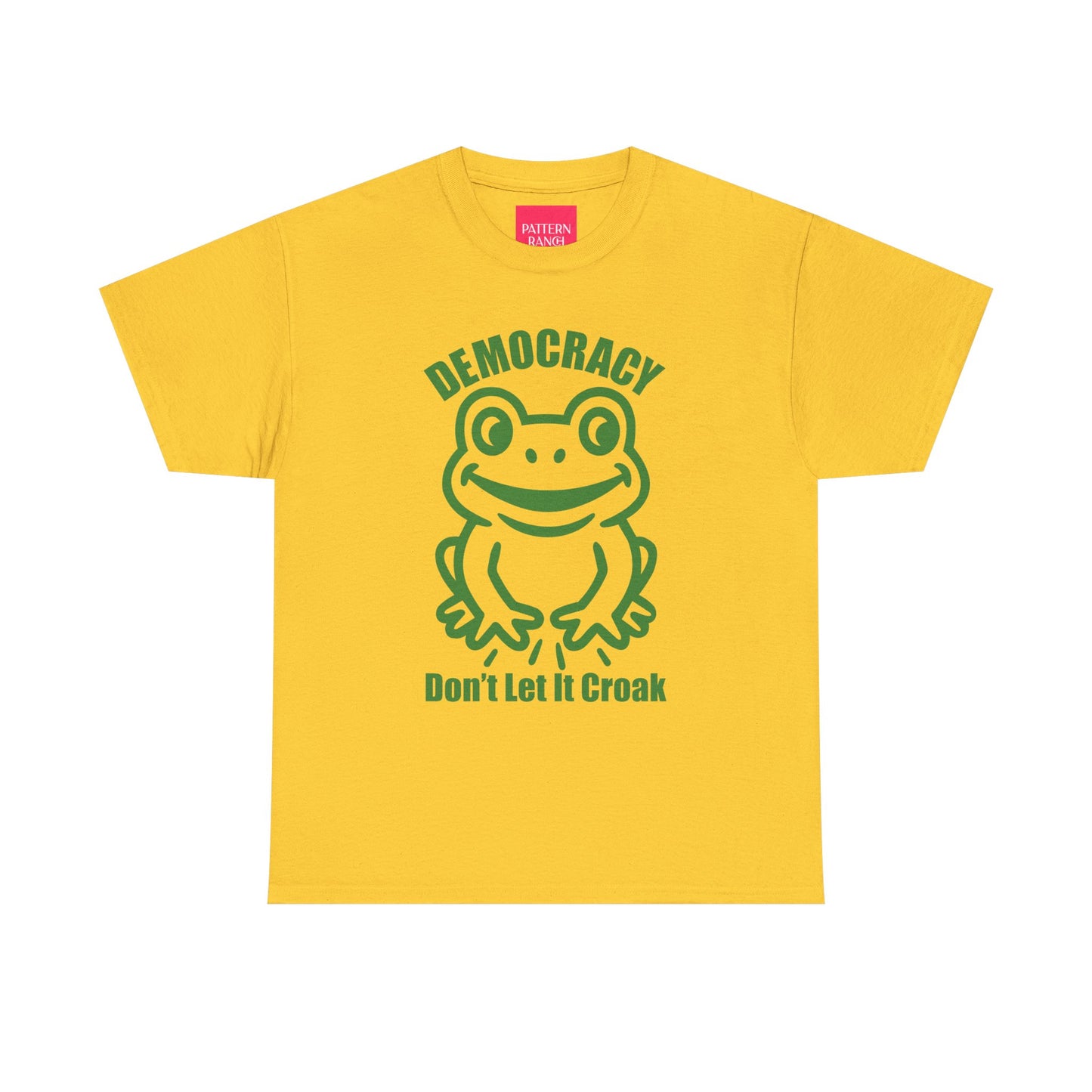 Democracy Don't Let It Croak - Unisex Heavy Cotton Tee