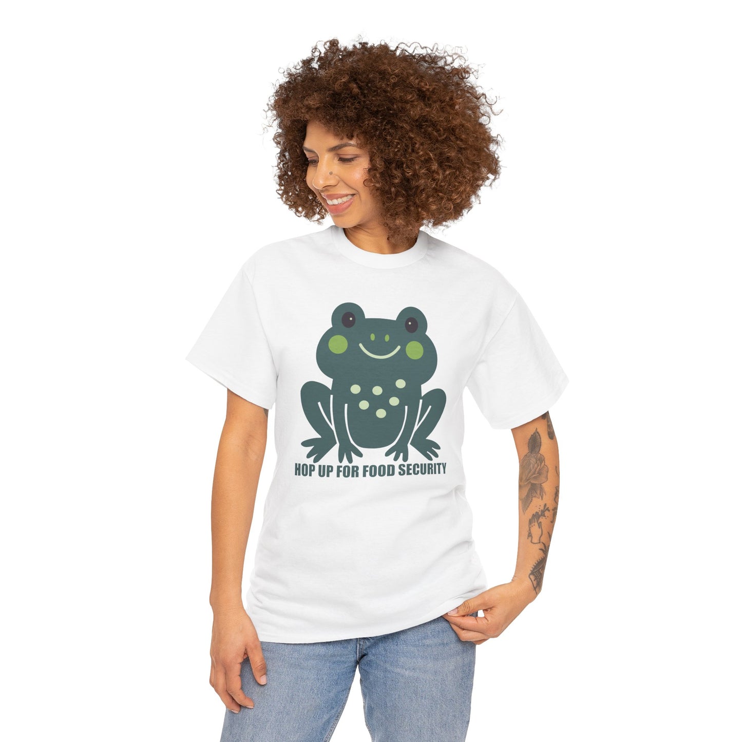 Hop Up For Food Security - Unisex Heavy Cotton Tee