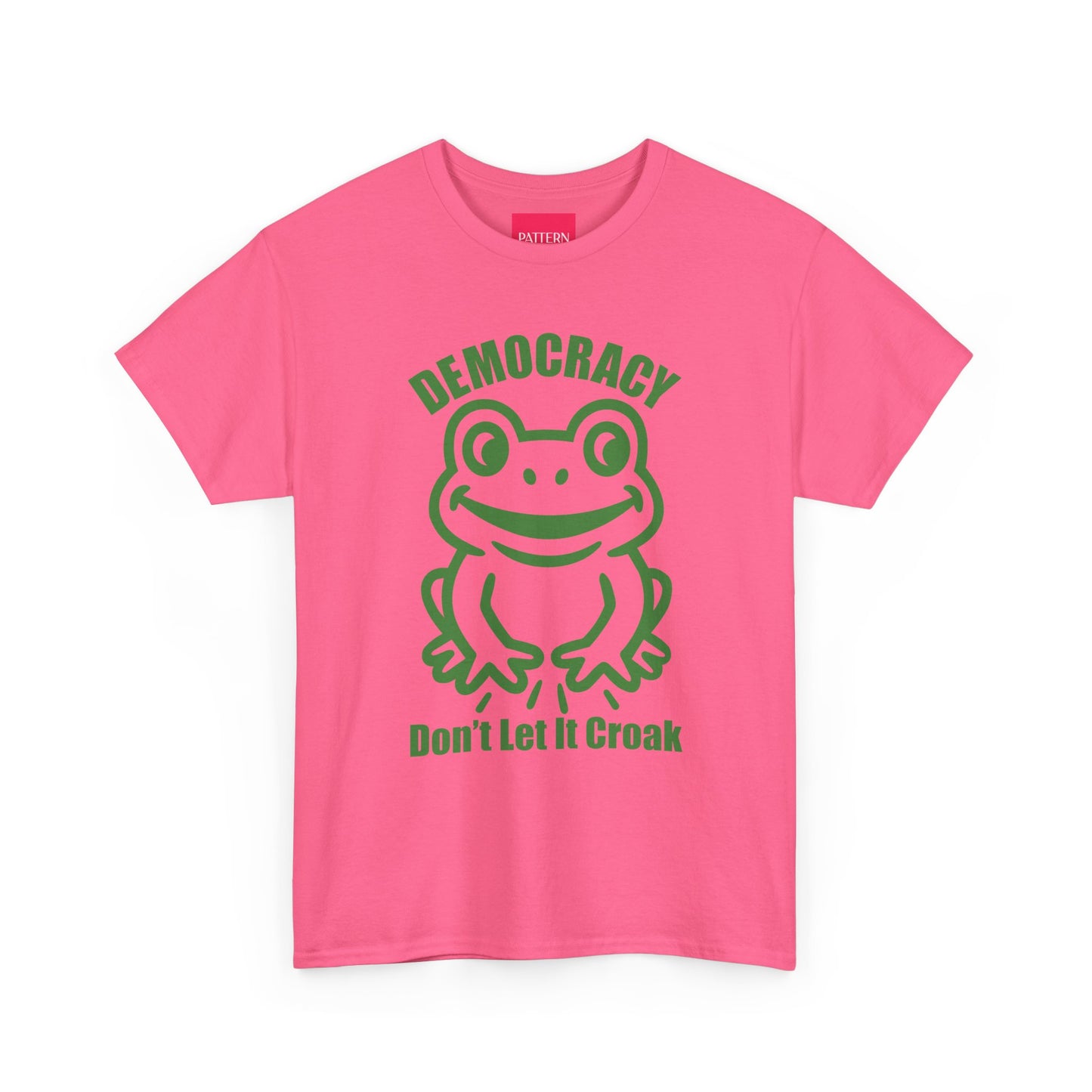 Democracy Don't Let It Croak - Unisex Heavy Cotton Tee