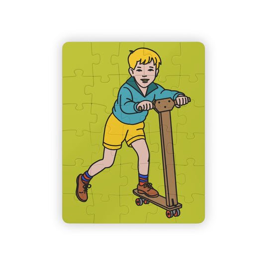 Homemade Wooden Scooter - A 30-Piece Senior Friendly Puzzle