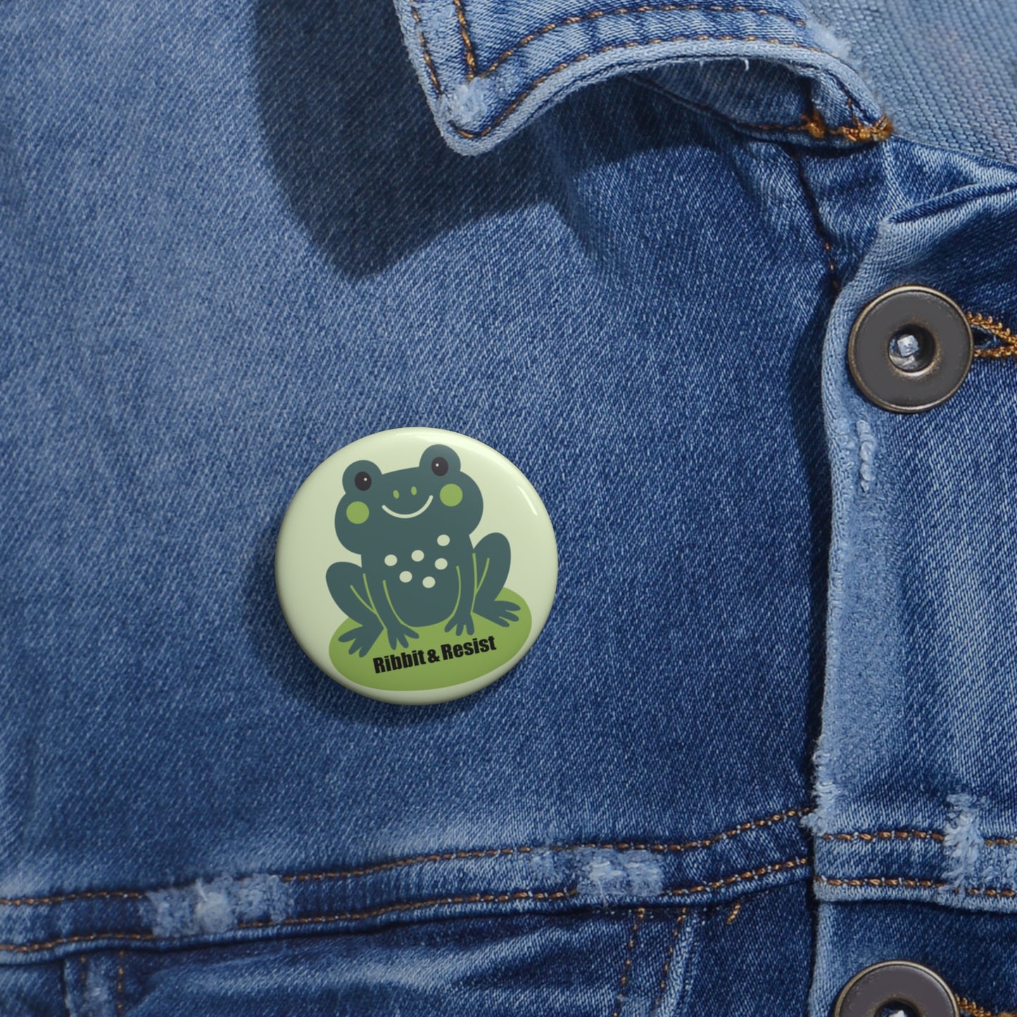 Ribbit & Resist - Pin Buttons