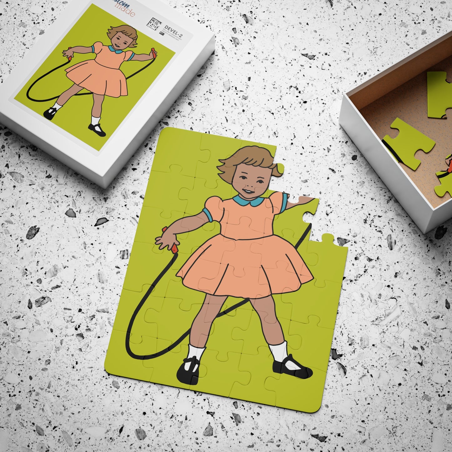 Jump Rope On A Sunny Day -- A 30-Piece Senior Friendly Puzzle