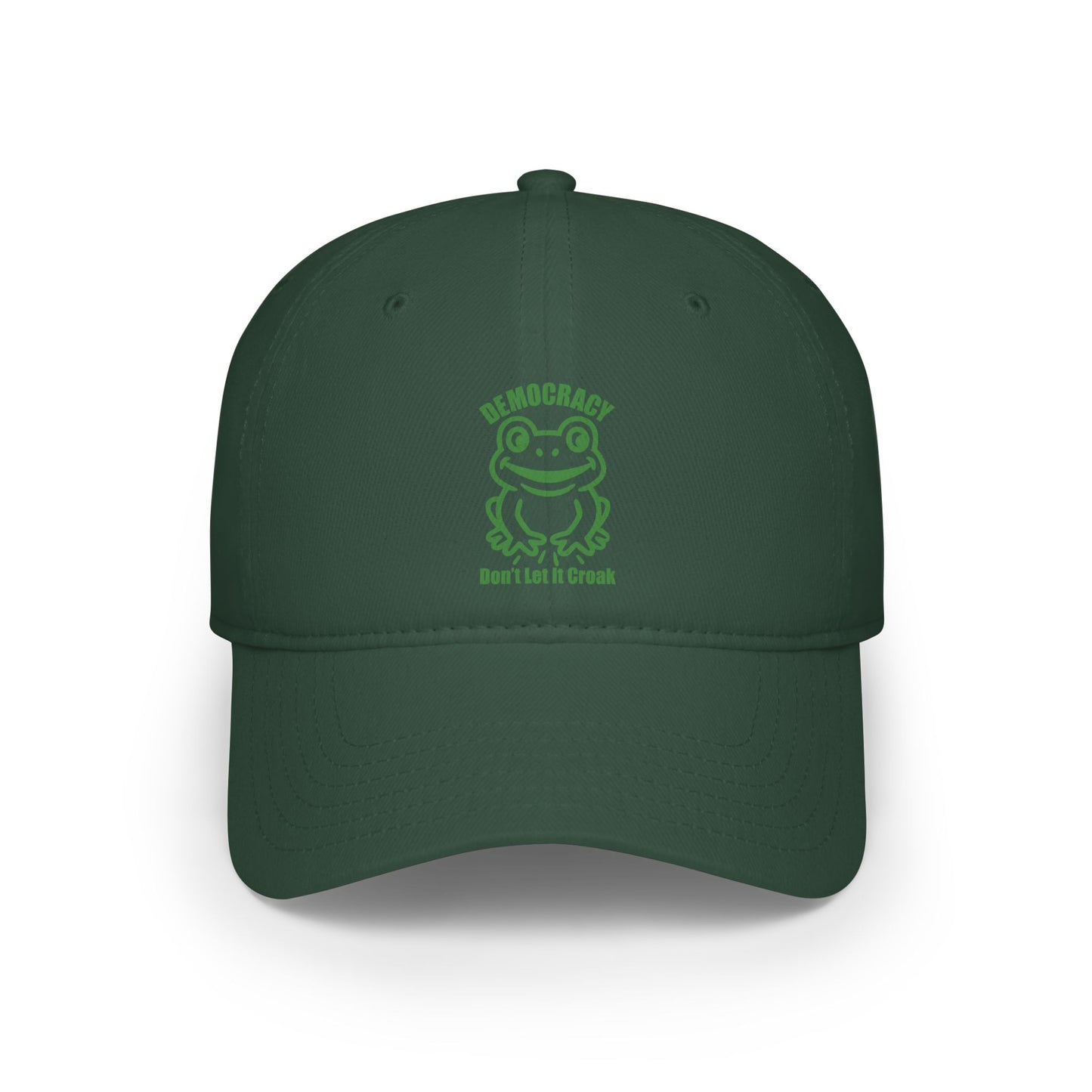 Democracy, Don't Let It Croak - Low Profile Baseball Cap