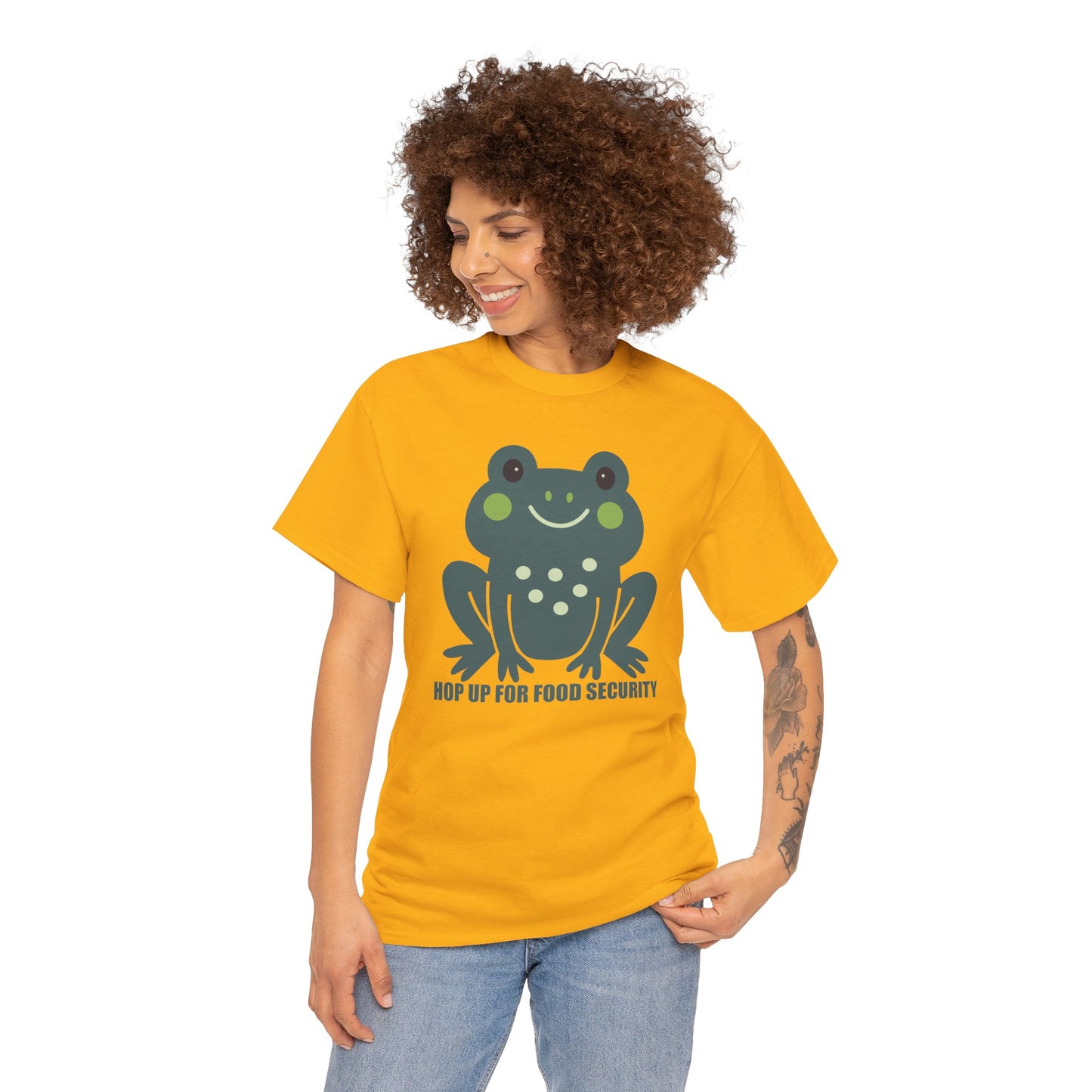 Hop Up For Food Security - Unisex Heavy Cotton Tee