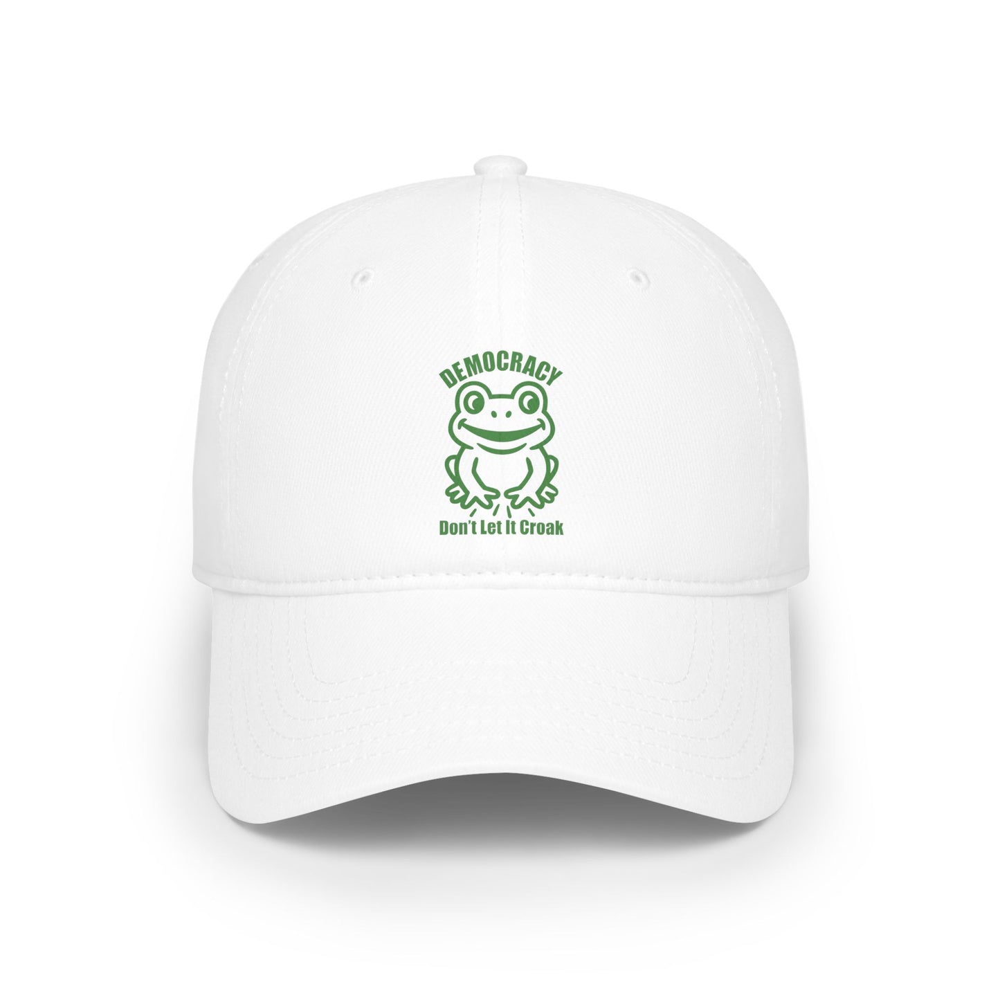 Democracy, Don't Let It Croak - Low Profile Baseball Cap