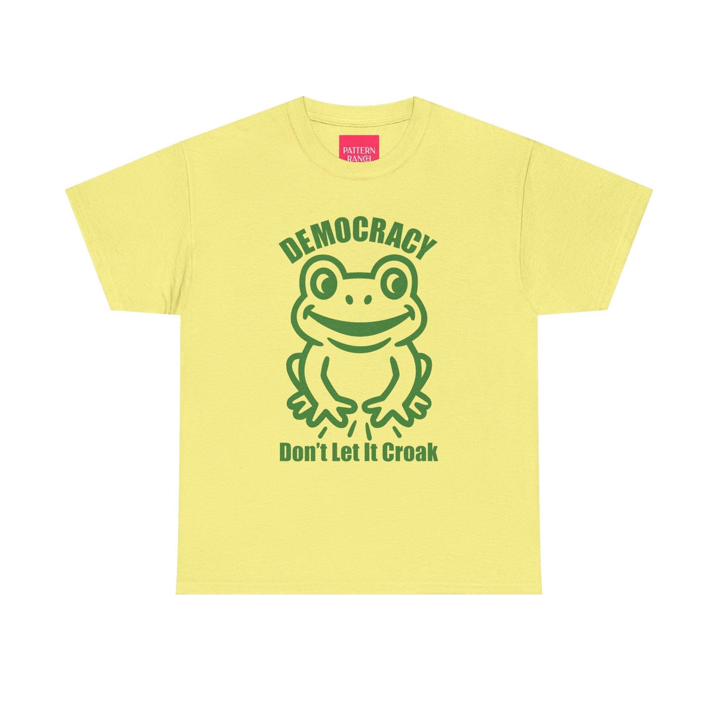 Democracy Don't Let It Croak - Unisex Heavy Cotton Tee