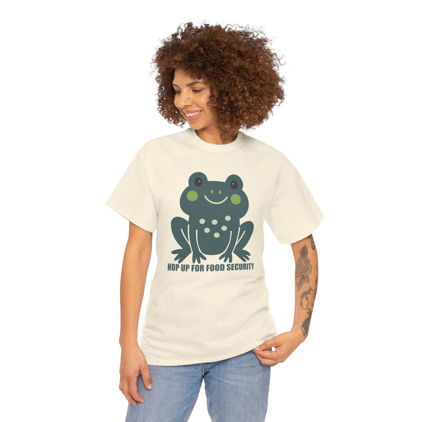 Hop Up For Food Security - Unisex Heavy Cotton Tee