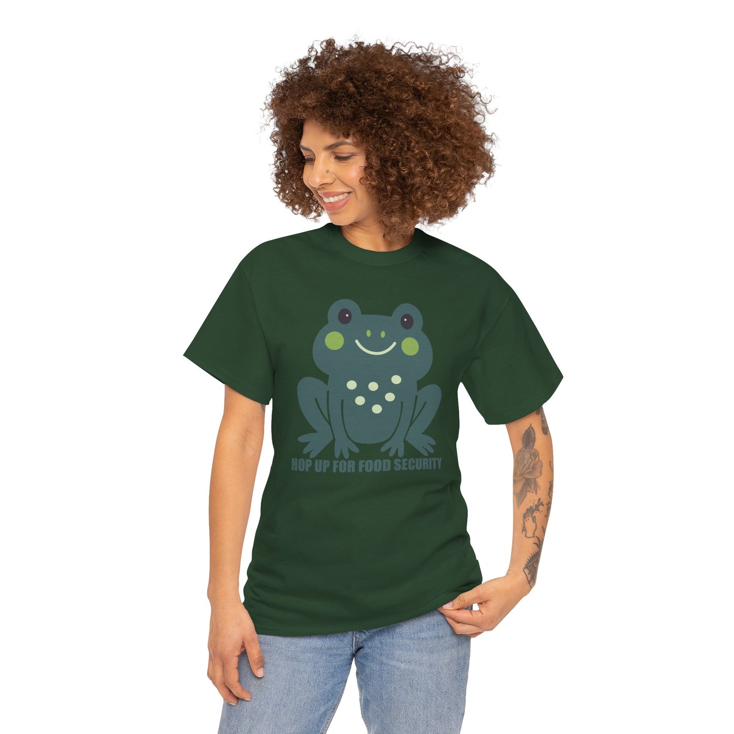 Hop Up For Food Security - Unisex Heavy Cotton Tee