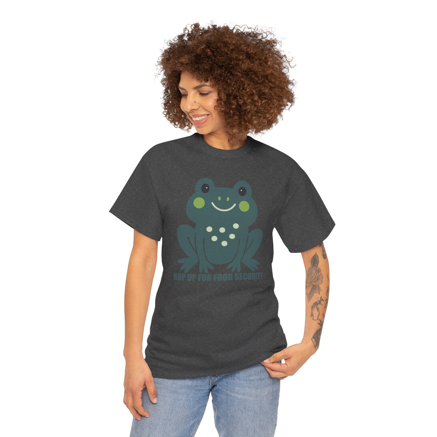 Hop Up For Food Security - Unisex Heavy Cotton Tee