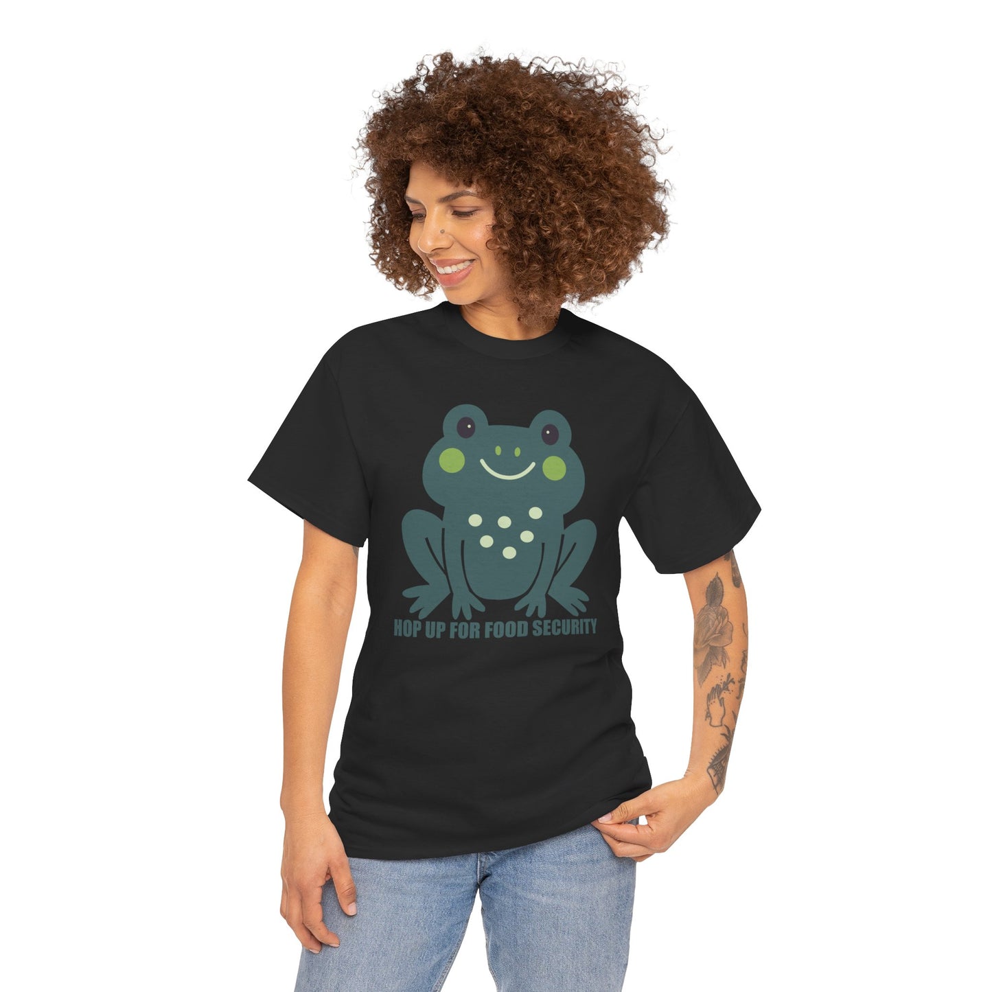 Hop Up For Food Security - Unisex Heavy Cotton Tee