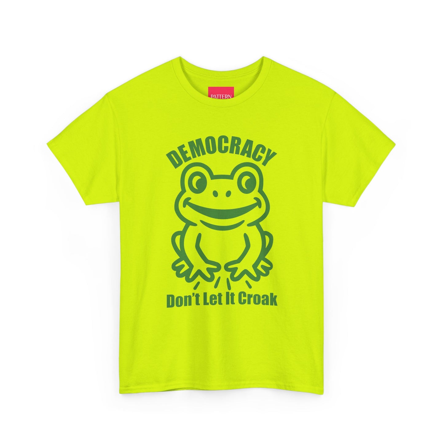 Democracy Don't Let It Croak - Unisex Heavy Cotton Tee