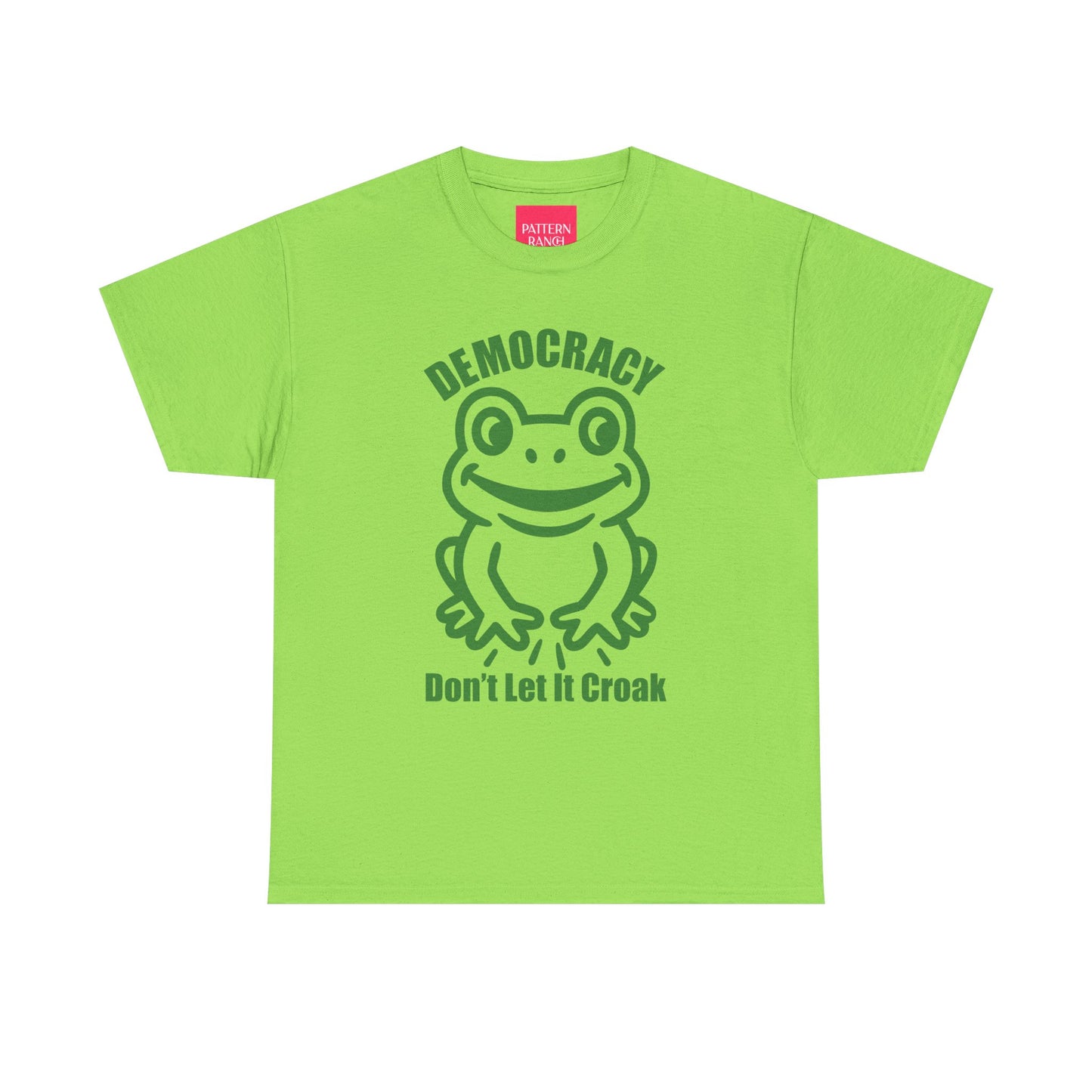 Democracy Don't Let It Croak - Unisex Heavy Cotton Tee