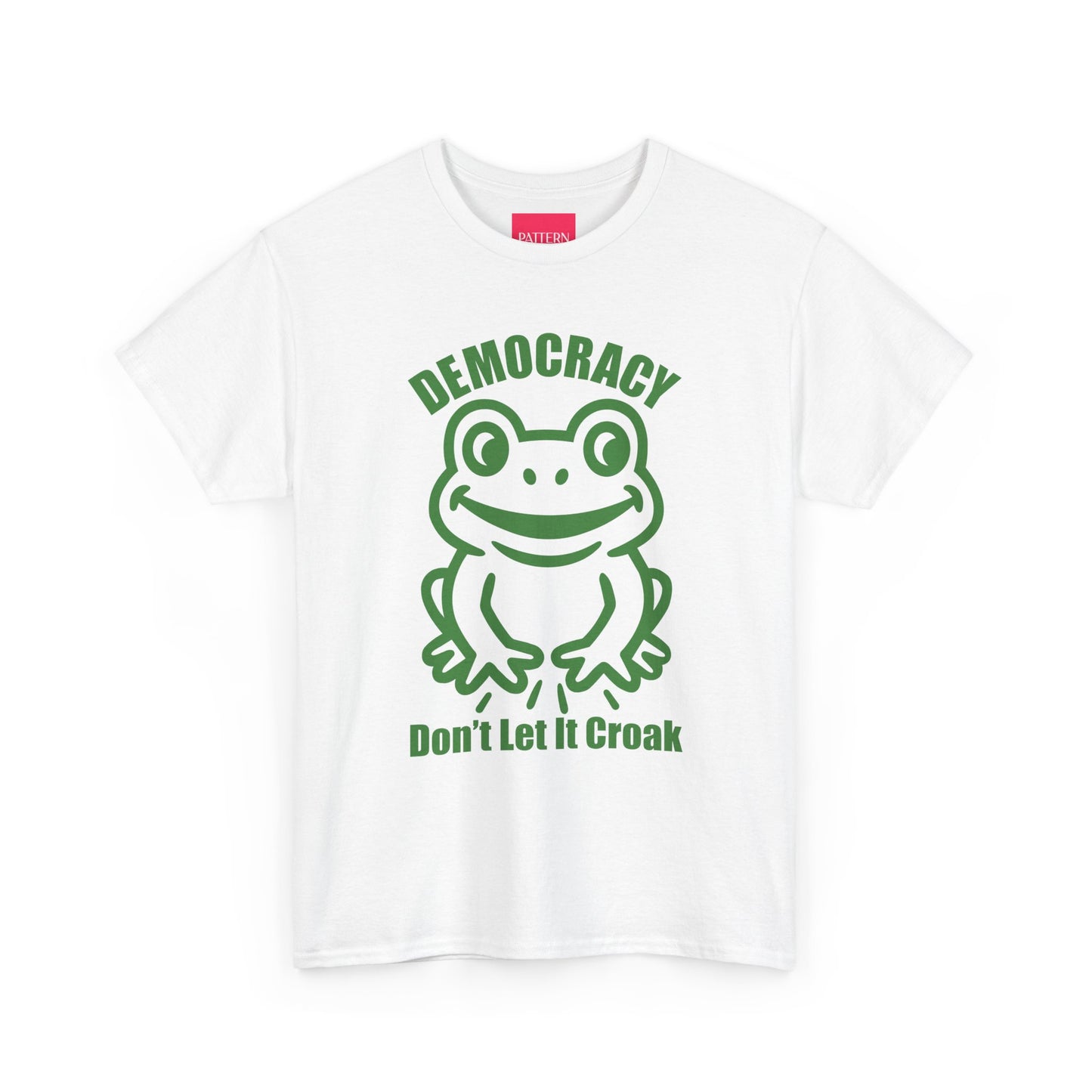 Democracy Don't Let It Croak - Unisex Heavy Cotton Tee