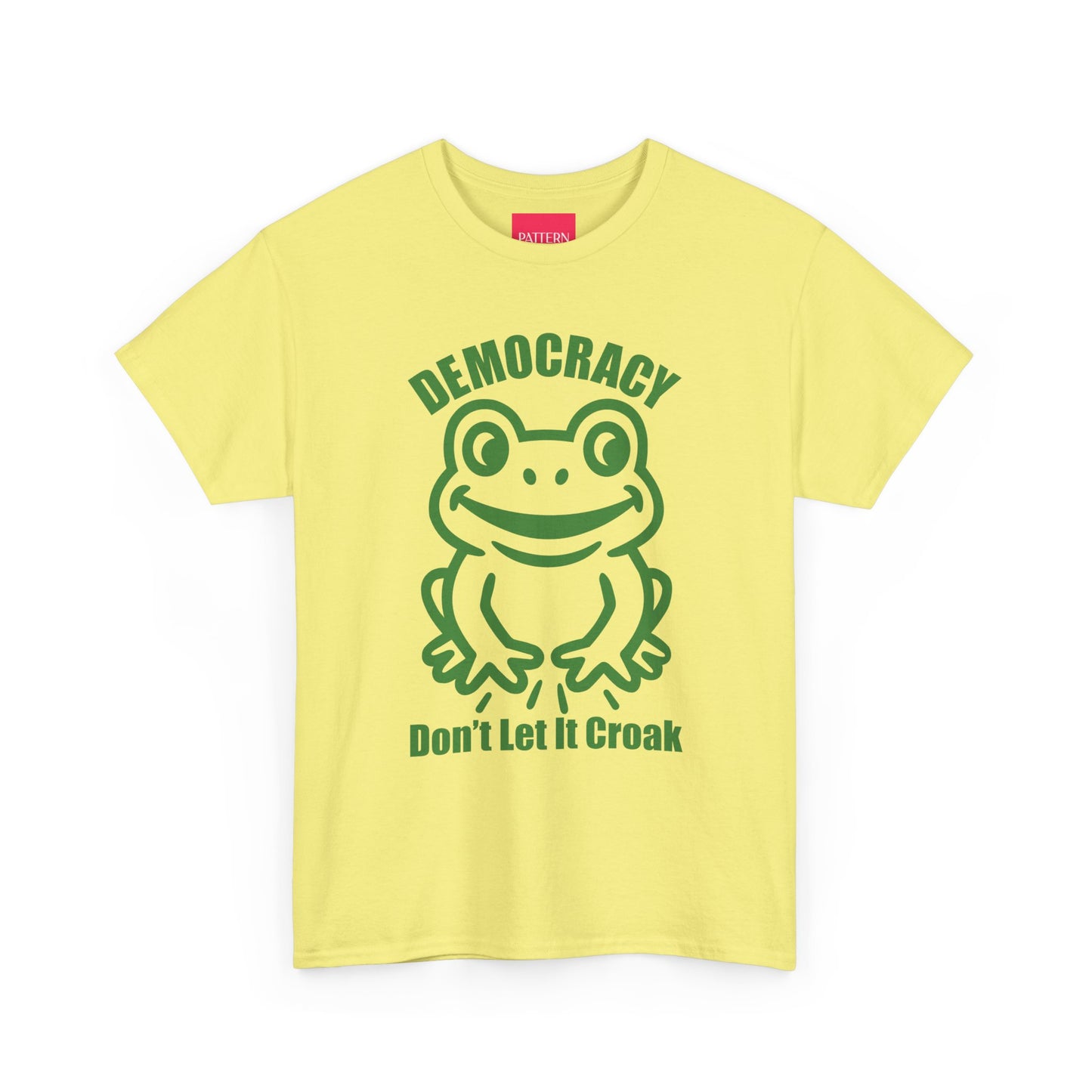 Democracy Don't Let It Croak - Unisex Heavy Cotton Tee
