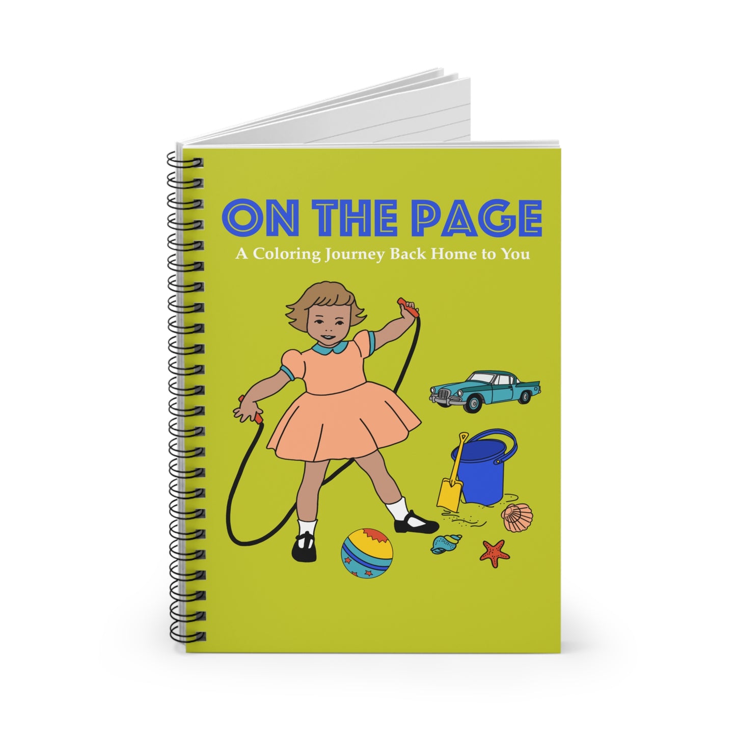 On the Page: A Coloring Journey Back Home To You - Spiral Notebook - Ruled Line