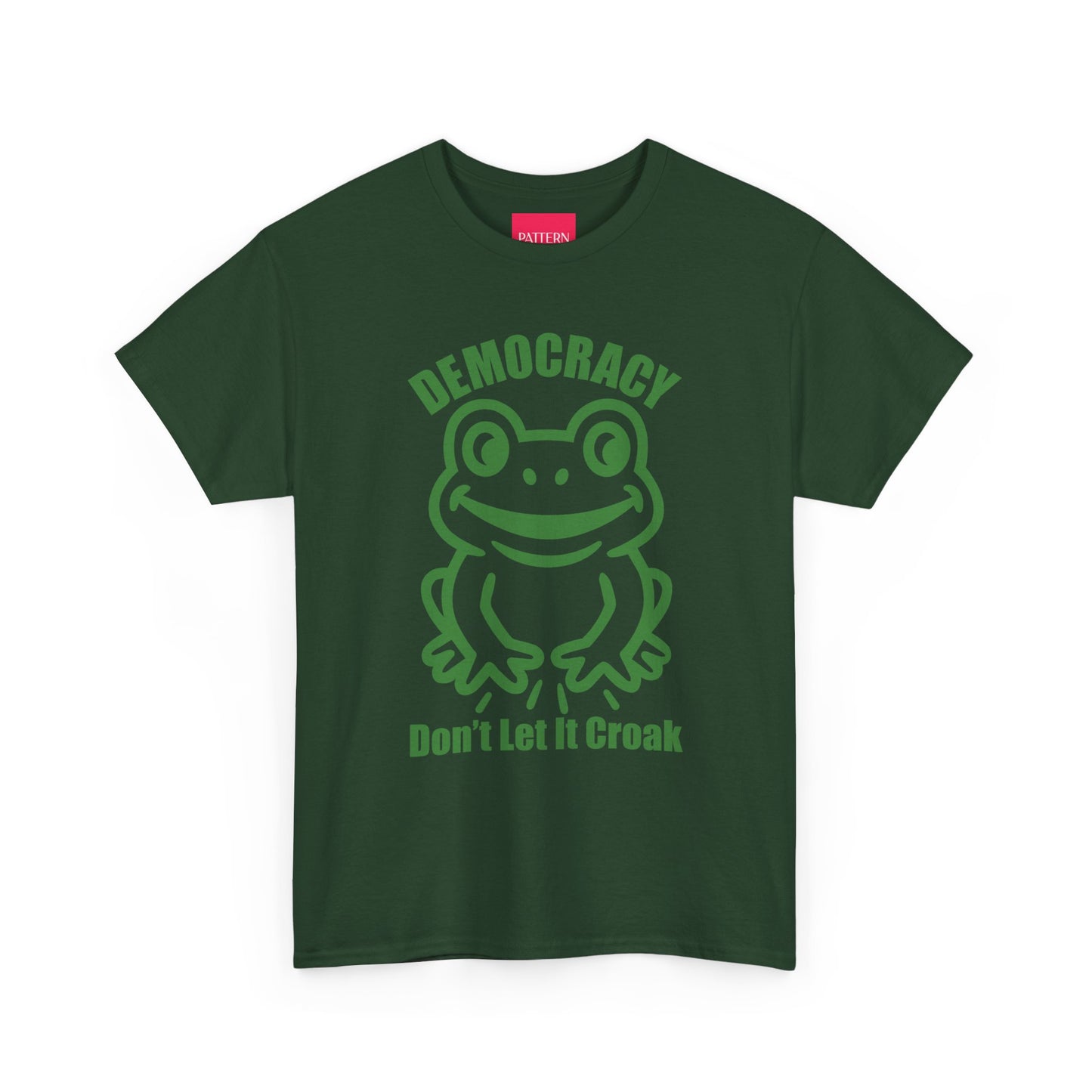 Democracy Don't Let It Croak - Unisex Heavy Cotton Tee