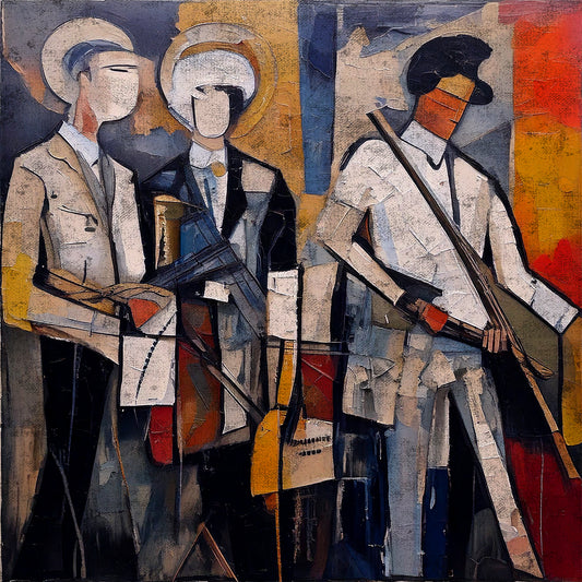 Back Beat - 24x24 Fine Art Print