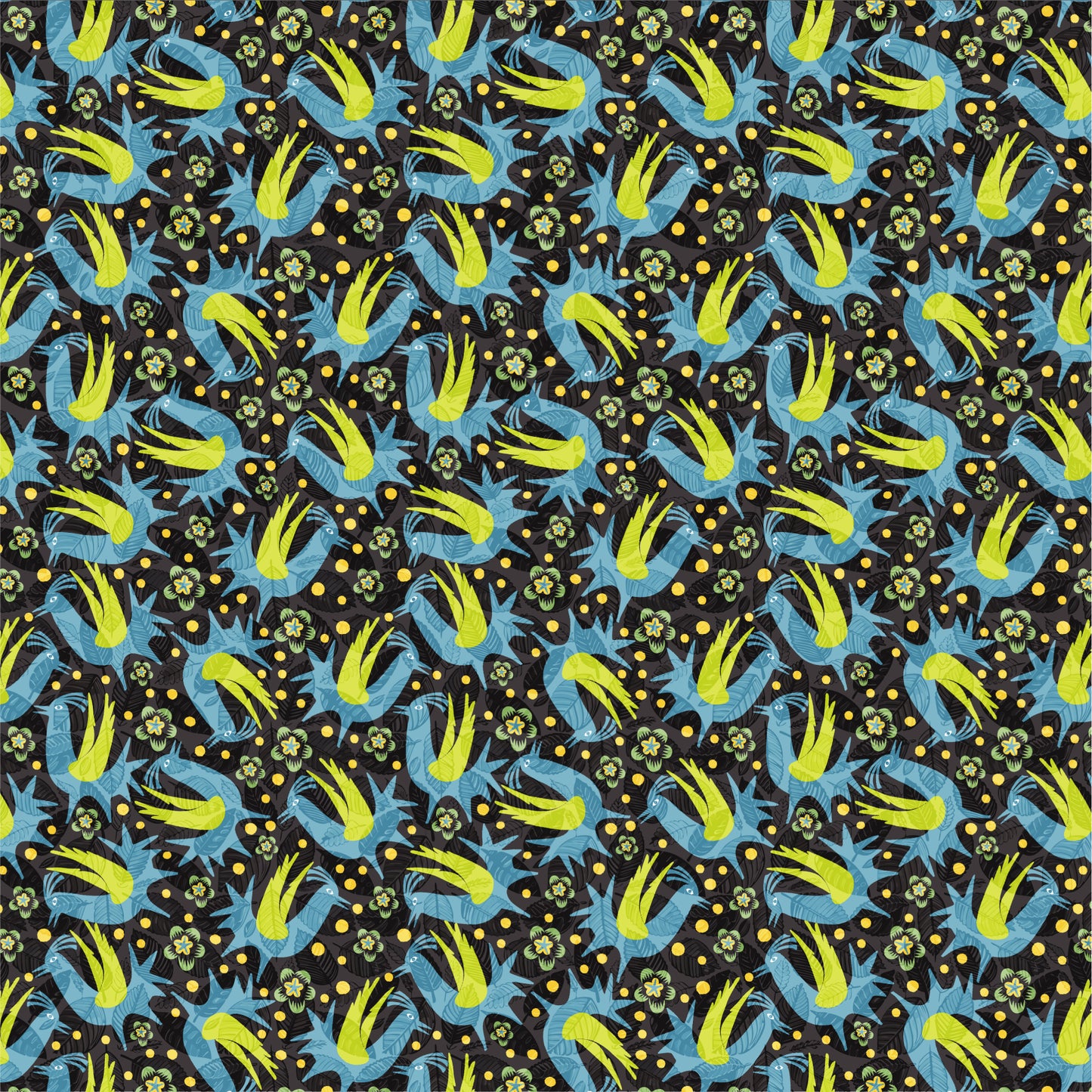 Berry Birds -- Digital Pattern Download