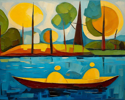 Boat People - 20x16 fine Art Print