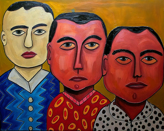 Boys in Fancy Shirts 20x16 Fine Art Print