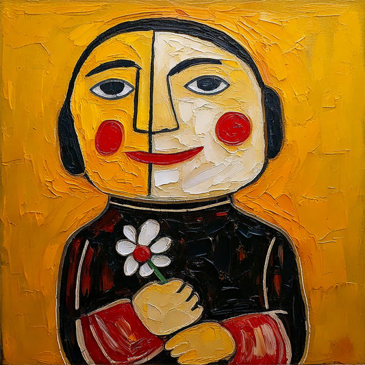 Earl Wears Spring Earmuffs - 12x12 Fine Art Print