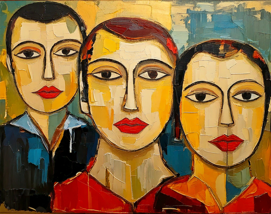 Family Group  20x16 Fine Art Print