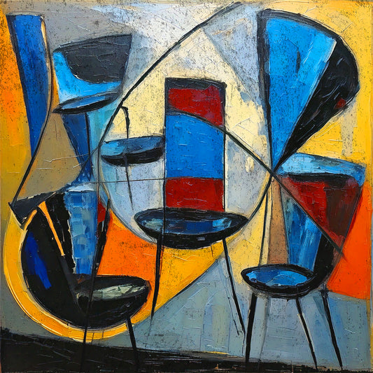 Fireside Cafe - 16x16 Fine Art Cafe