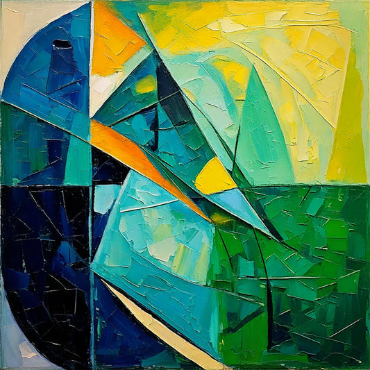 Green Wheel 24x24 Fine Art Print