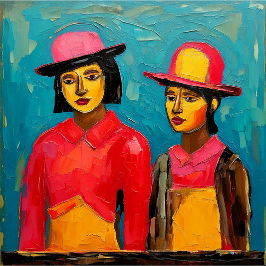 Looks Hard -16x16 Fine Art Print