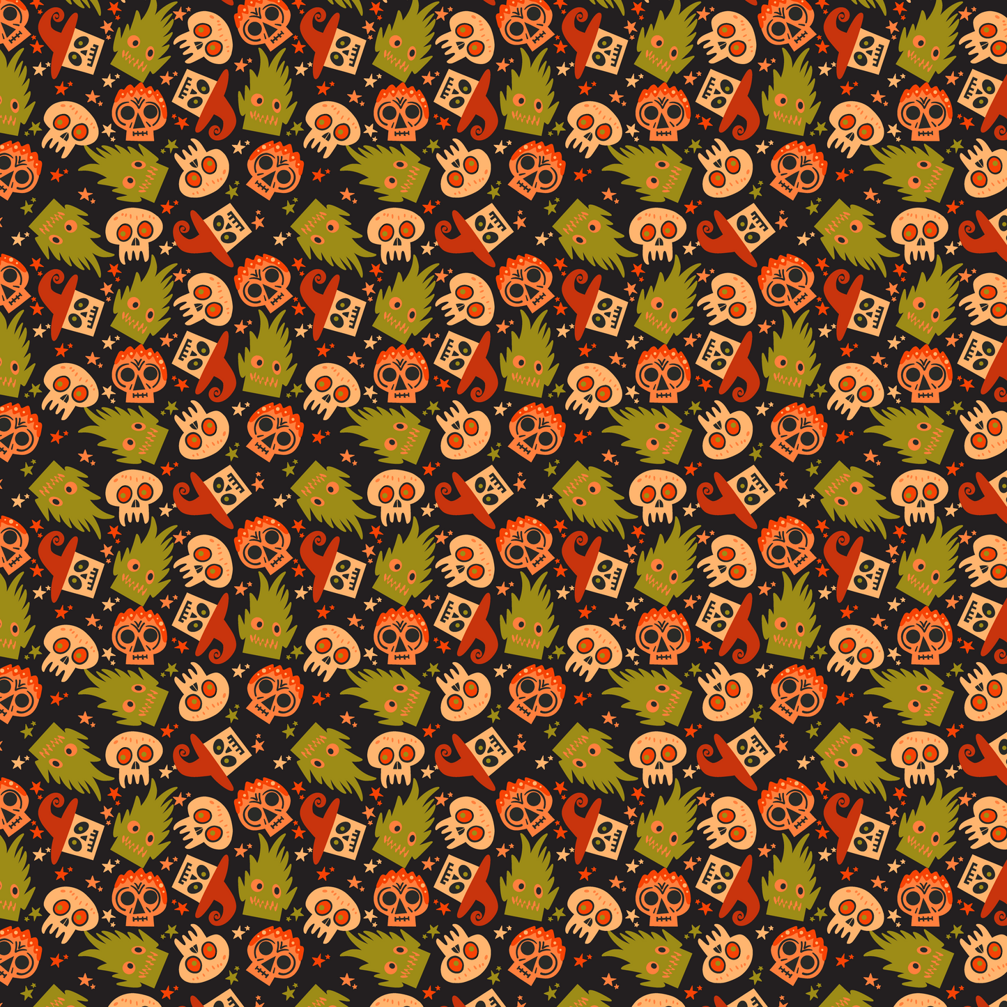 Monsters Under The Bed -- Digital Pattern Download