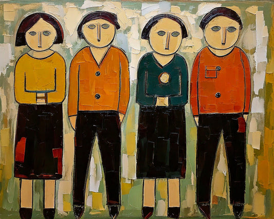 Suburban Neighbors 20x16 Fine Art Print