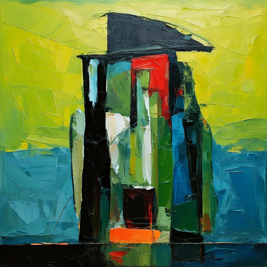Old Woman With Hat - 12x12 Fine Art Print