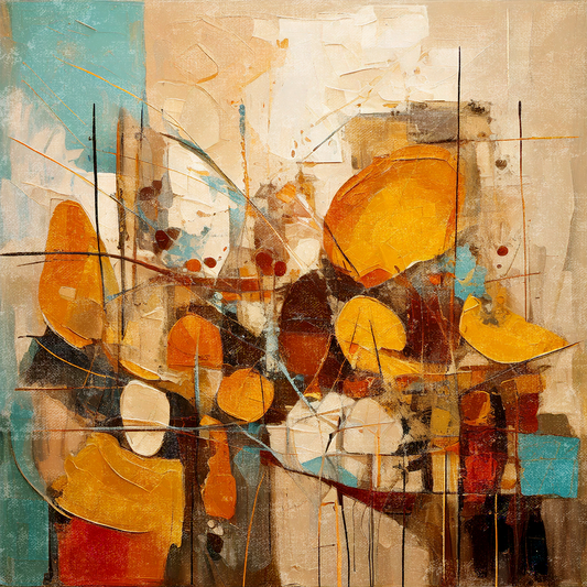 October Walk - 24x24 Fine Art Print