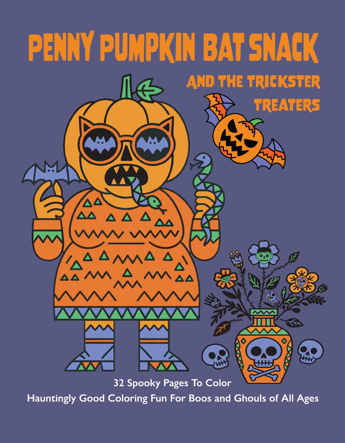 Penny Pumpkin Bat Snack and The Trickster Treaters Coloring Book - Digital Download