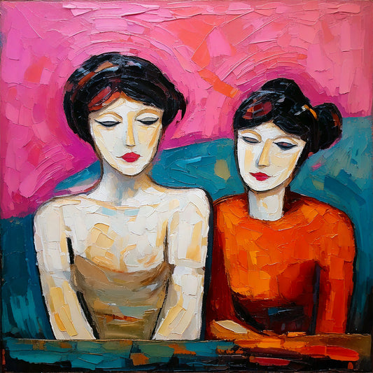 Private Meditation -16x16 Fine Art Print