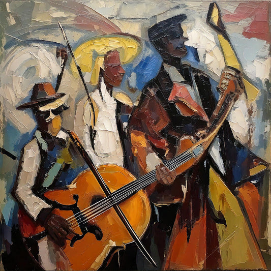 Street Band - 24x24 Fine Art Print
