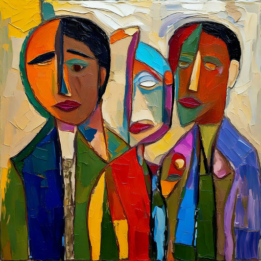 Trouble of Mind - 24x24 Fine Art Print