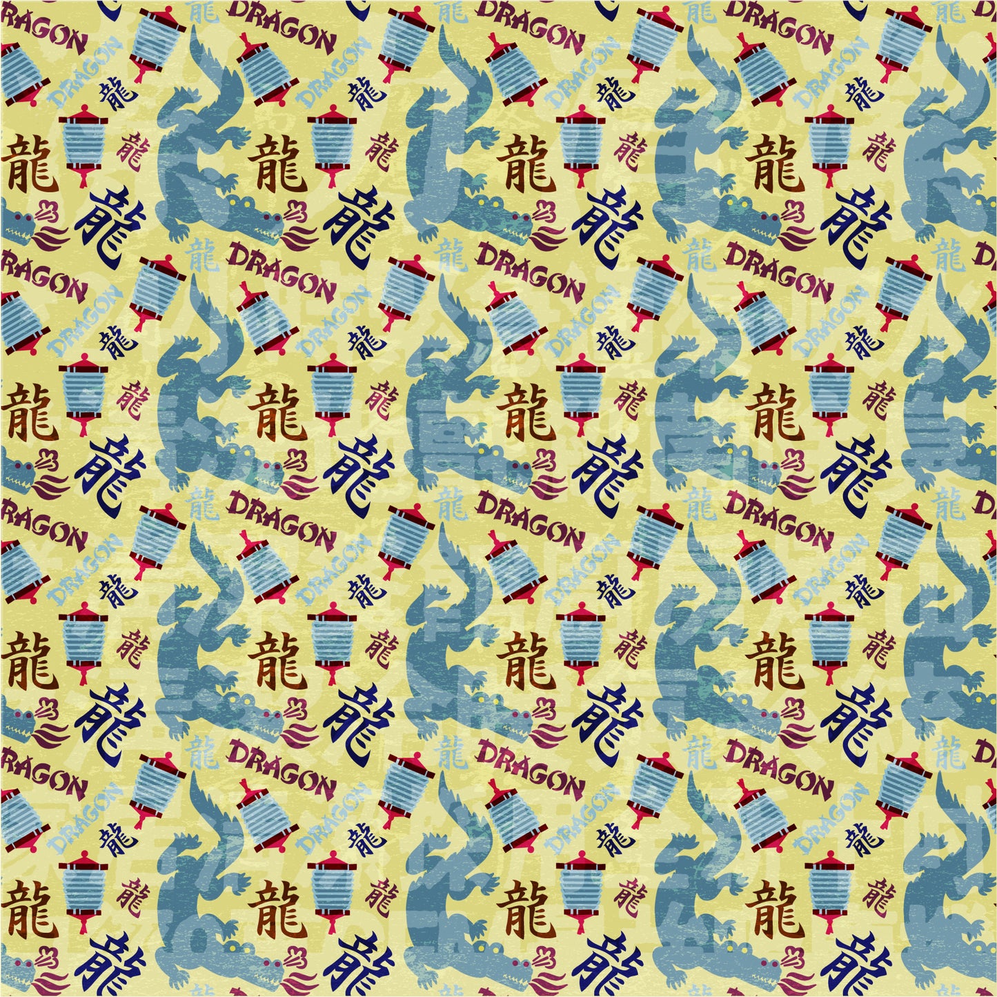 Wood Dragon -- Digital Pattern Download