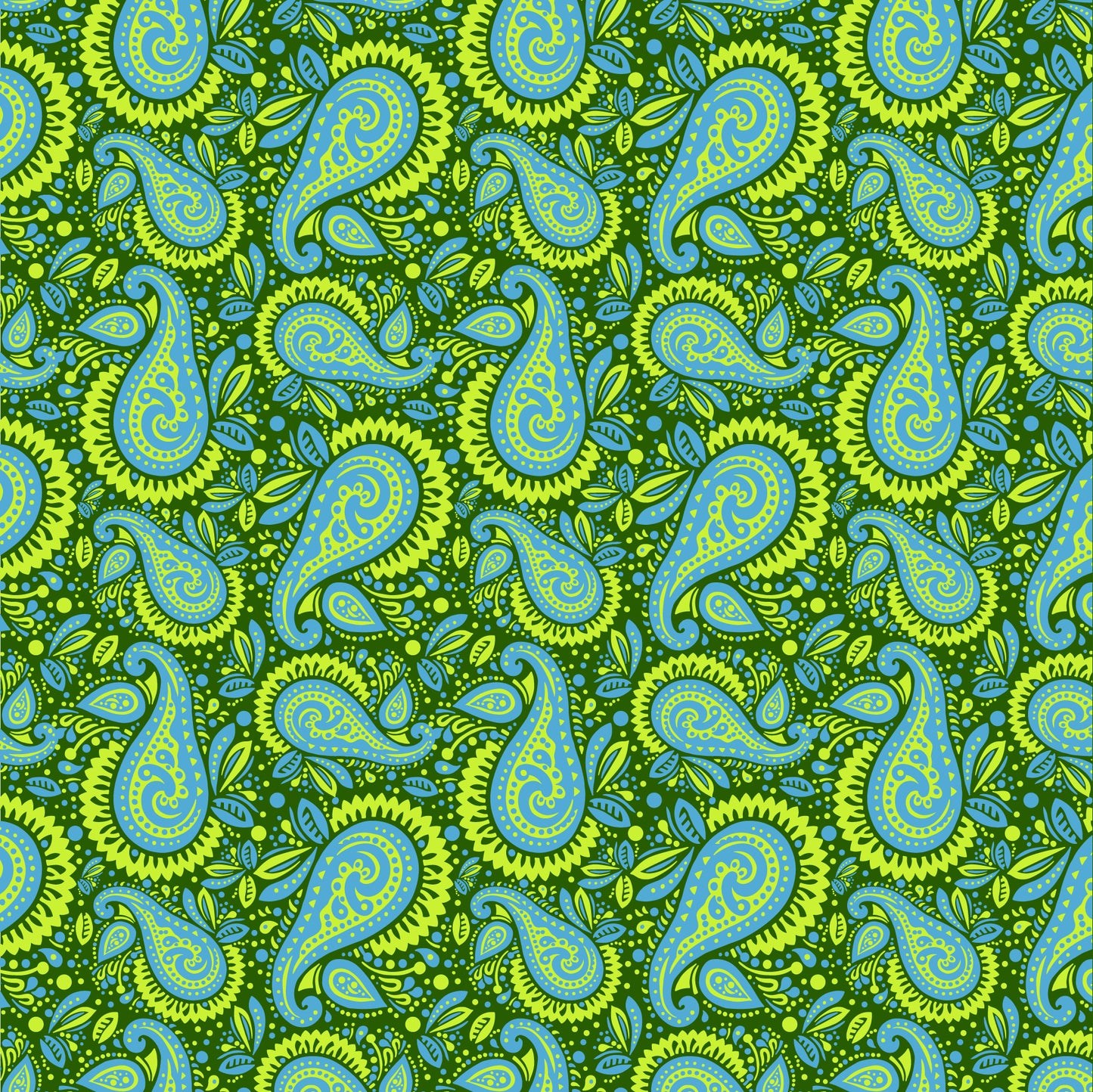 Walking in Paisley -- Digital Pattern Download