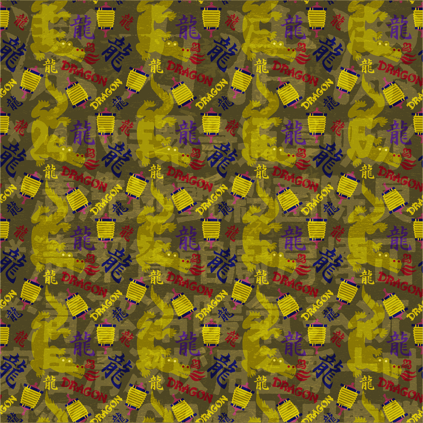 Wood Dragon -- Digital Pattern Download