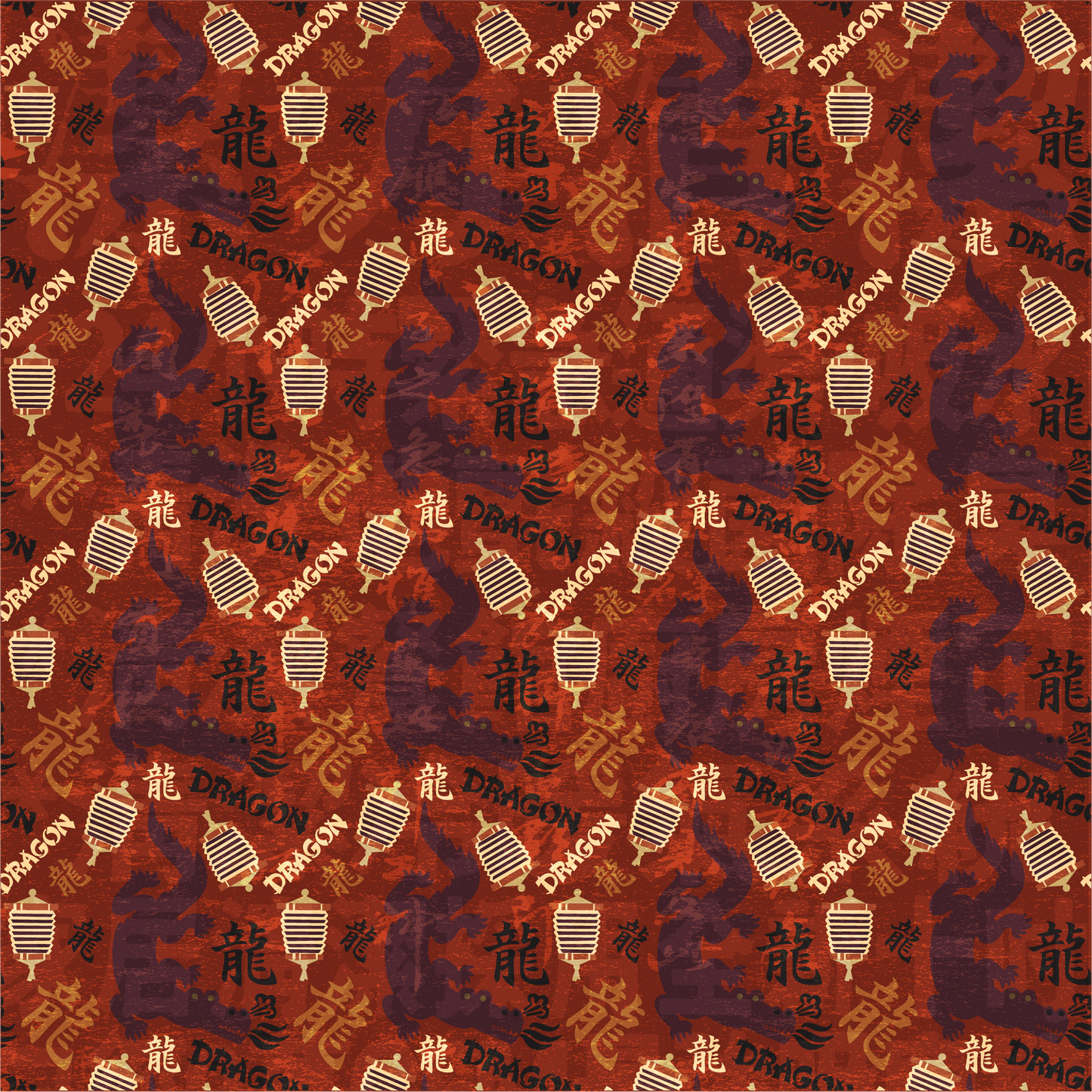 Wood Dragon -- Digital Pattern Download